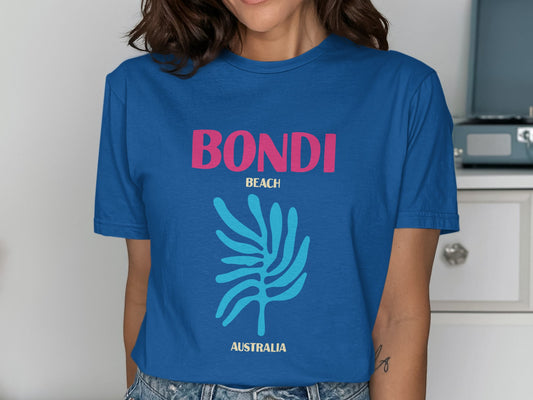 Bondi Beach Australia Blue Print T-Shirt product