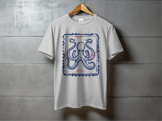 Octopus Graphic Design Short Sleeve T-Shirt product