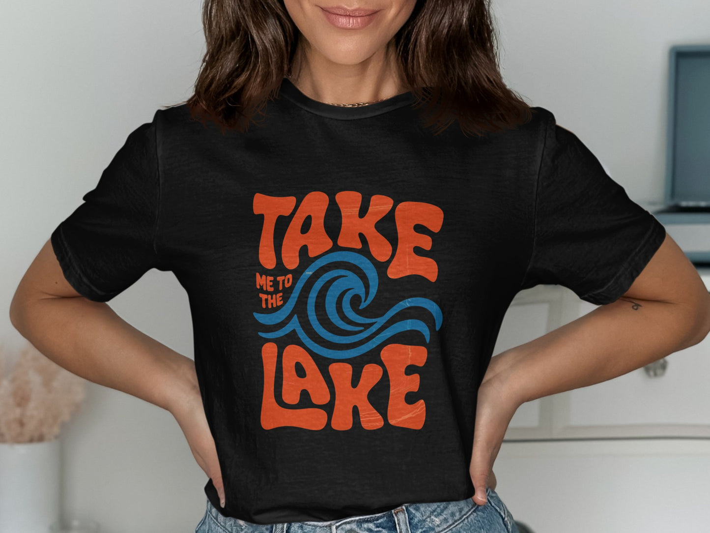 Take Me to the Lake Graphic T-shirt product type