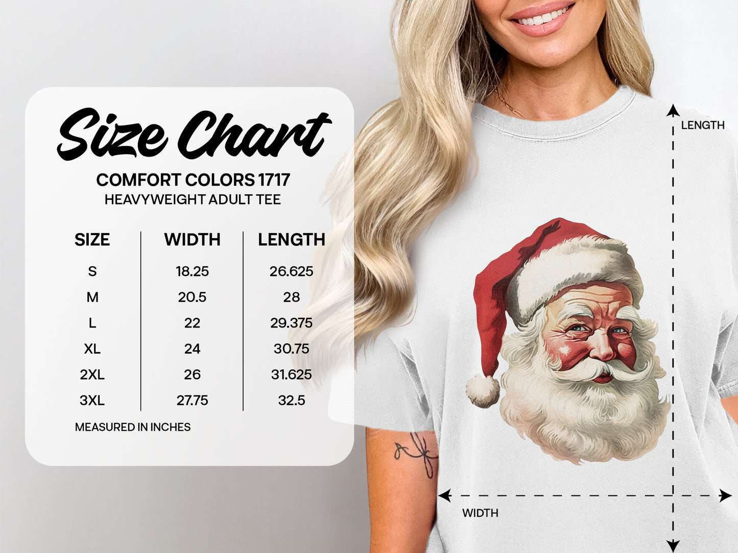 Santa Claus Graphic Print Design Adult Tee product