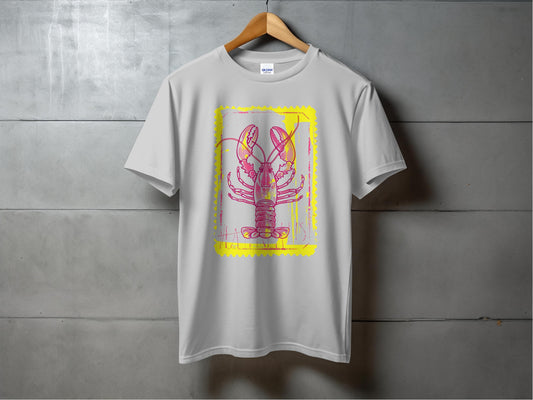 Vibrant Lobster Graphic White Short Sleeve T-shirt product