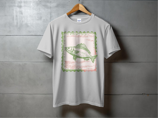 Vintage Fish Graphic Tee Short Sleeve Shirt product