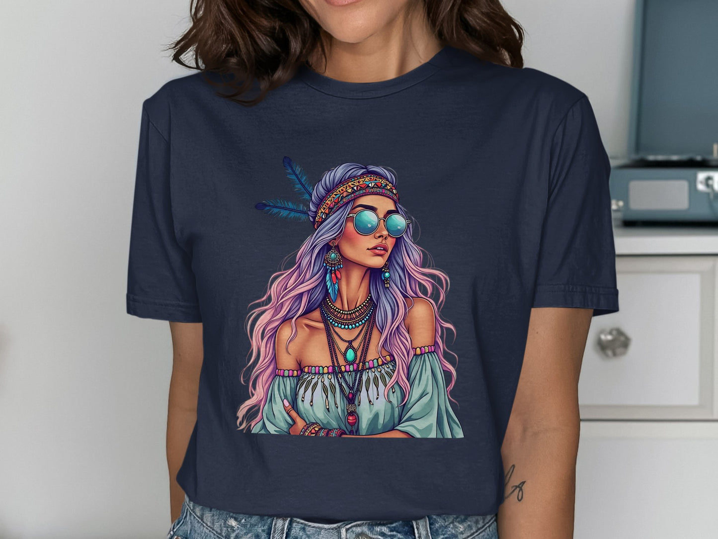Trendy Bohemian Chic Graphic Tee Shirt product type