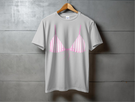 Playful Pink Bikini Printed Graphic T-shirt product