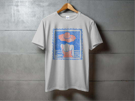 Scenic Beach Back View Graphic T-Shirt product