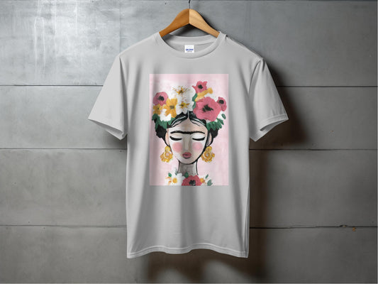 Floral Artistic Design on a Unique Graphic T-shirt Product