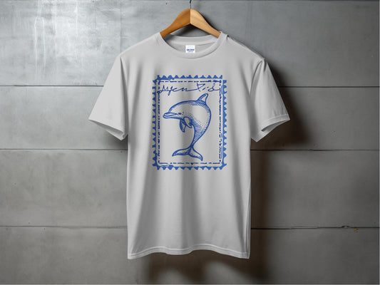 Dolphin Graphic Print Design Short Sleeve Shirt product type