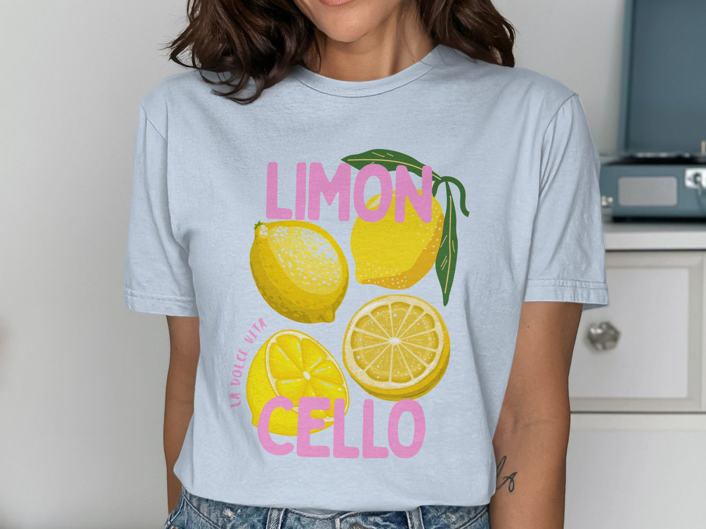 Limon Cello Graphic Tee Colorful Lemon Print product