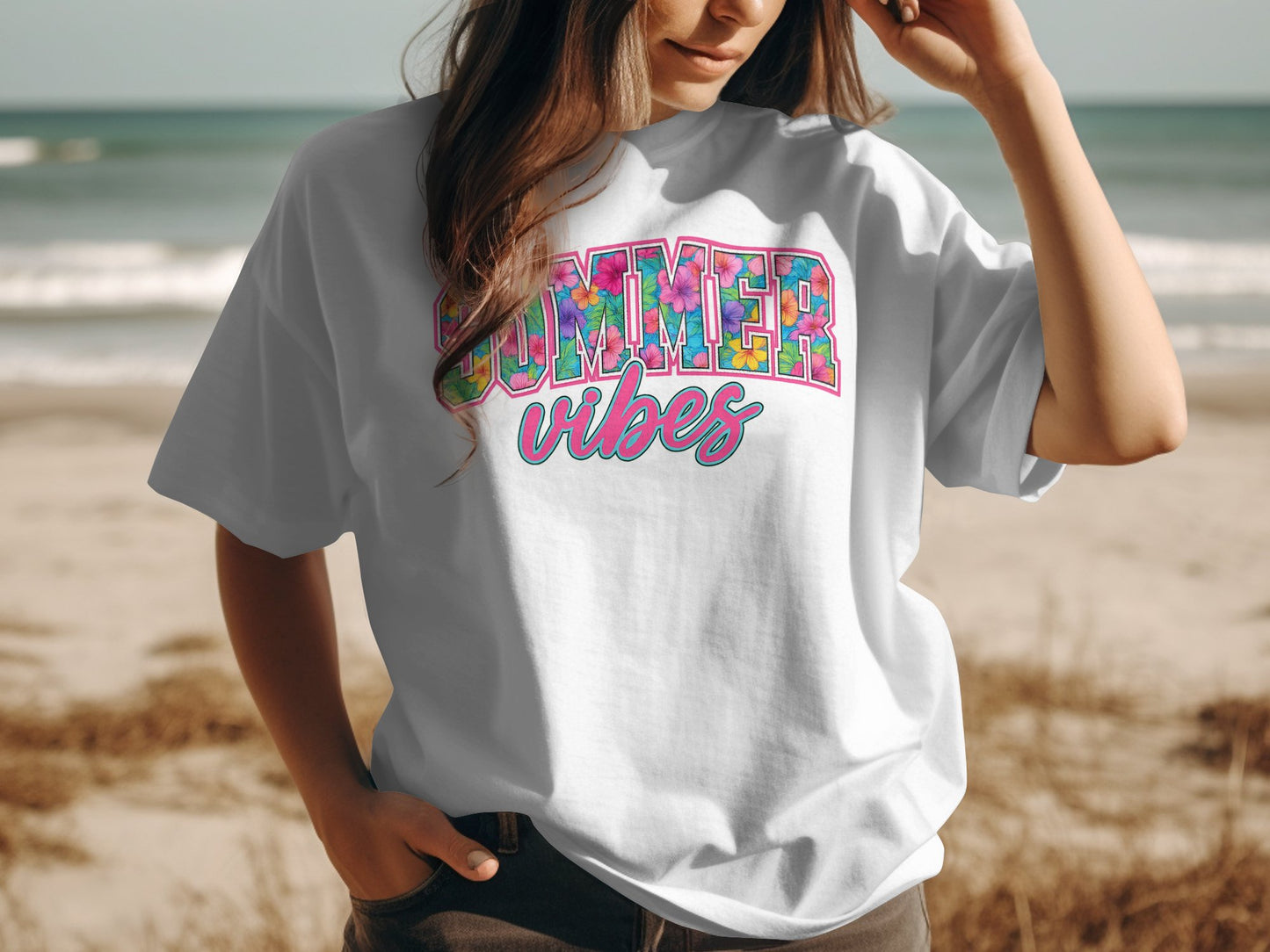Summer Vibes Graphic Tee Shirt Casual Wear product type