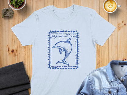 Vintage Dolphin Inspired Graphic Print T-Shirt product type