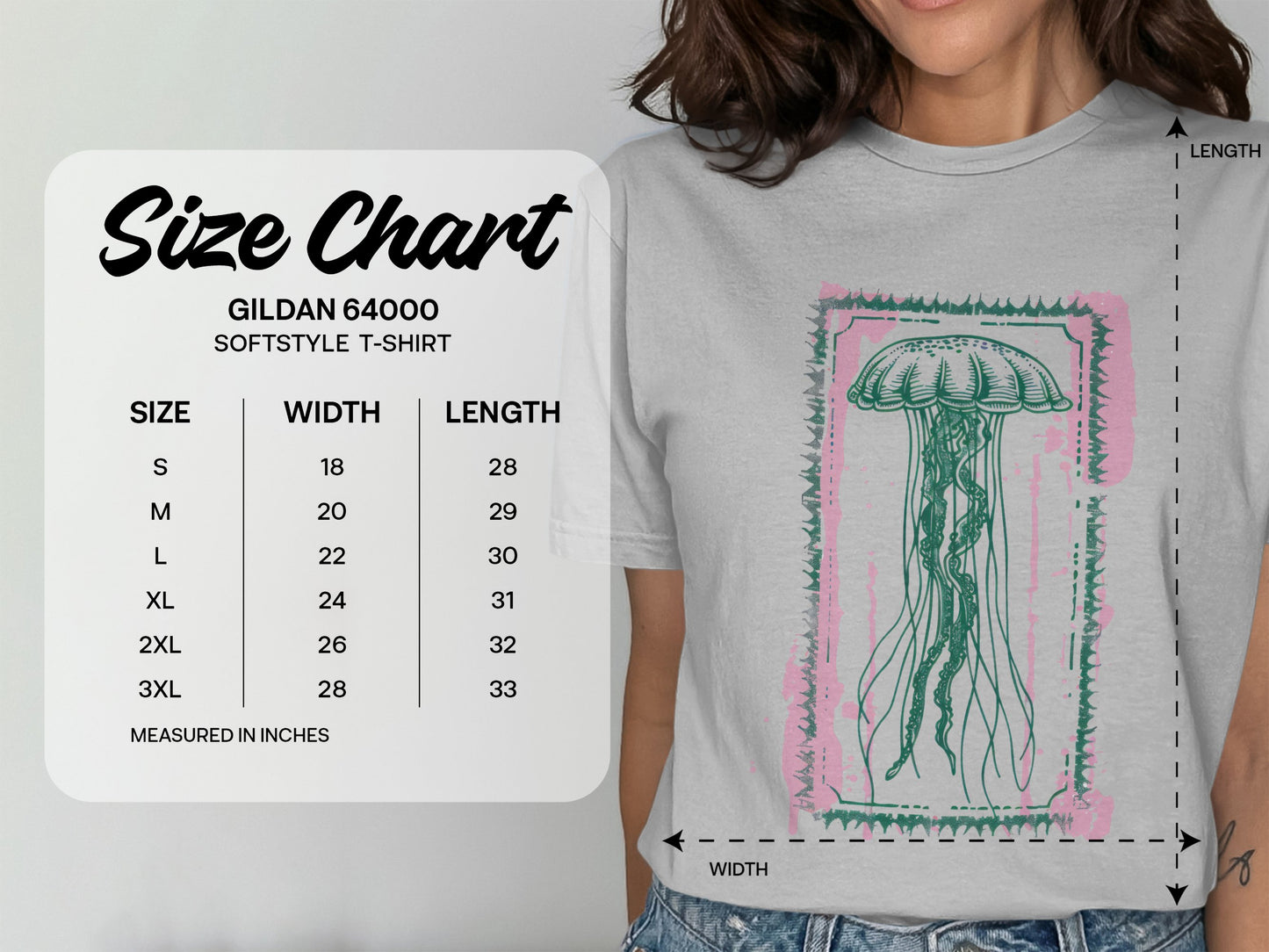 Jellyfish Patterned Softstyle T-Shirt product