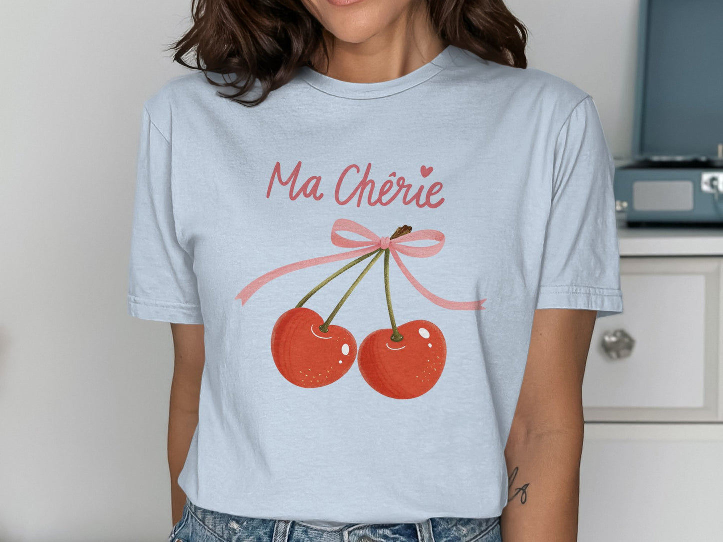 Ma Chérie Cherry Graphic Short Sleeve T-Shirt product