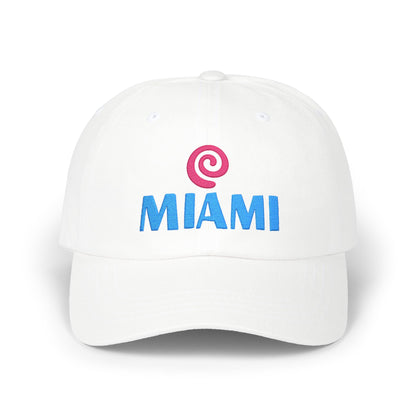 Miami Embroidered Dad Cap — Retro Coastal Baseball Hat