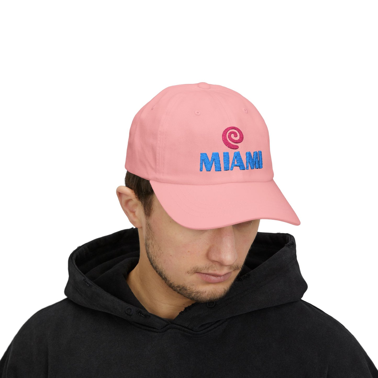 Miami Embroidered Dad Cap — Retro Coastal Baseball Hat