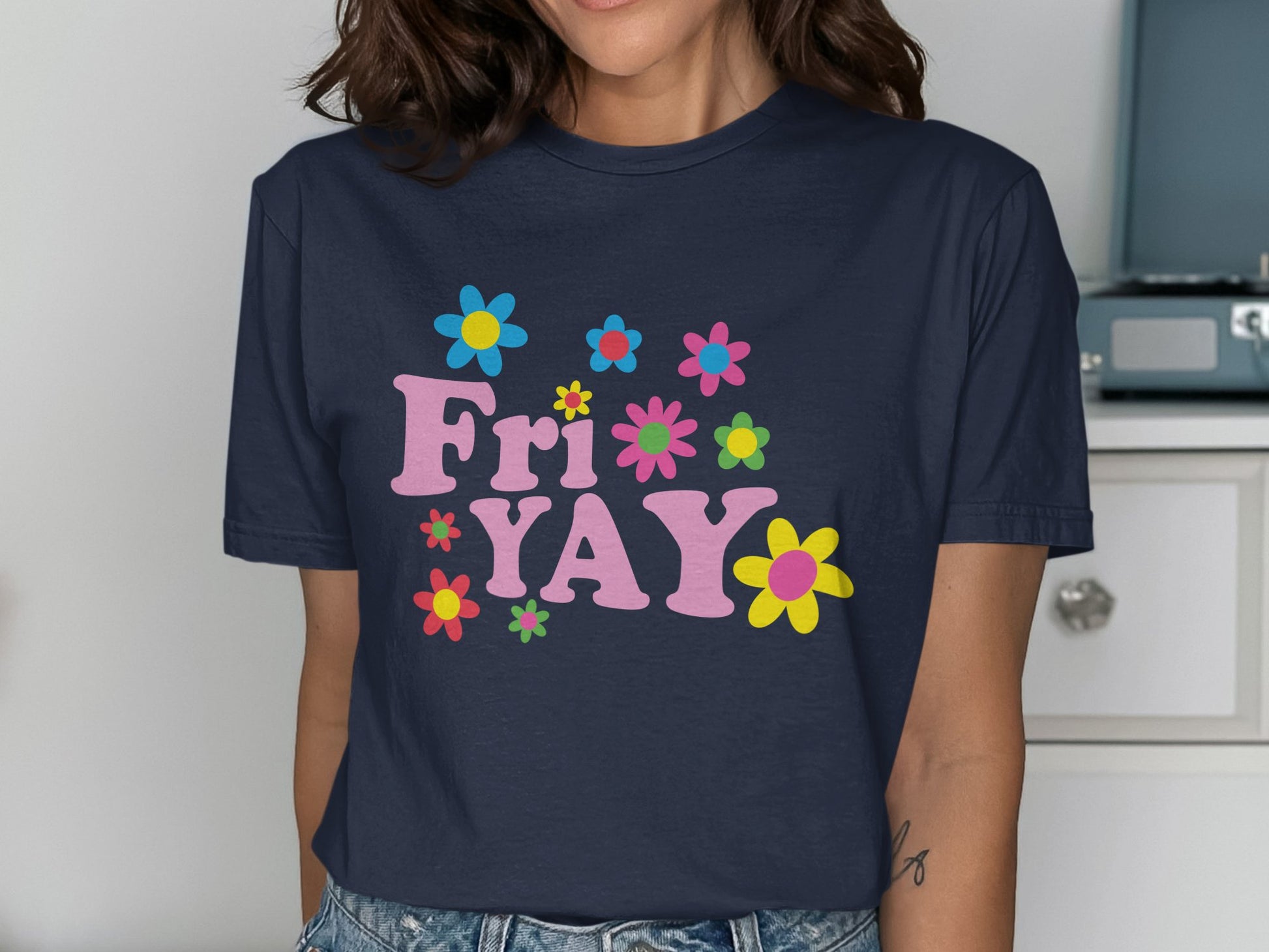 FriYAY Floral Graphic Tee Shirt product type