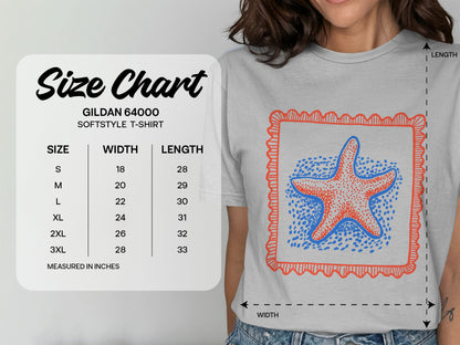 Starfish Design Softstyle T-Shirt product
