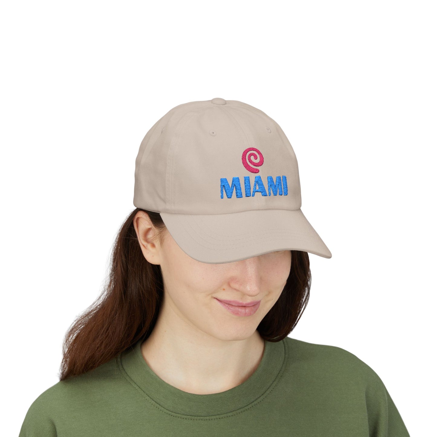 Miami Embroidered Dad Cap — Retro Coastal Baseball Hat
