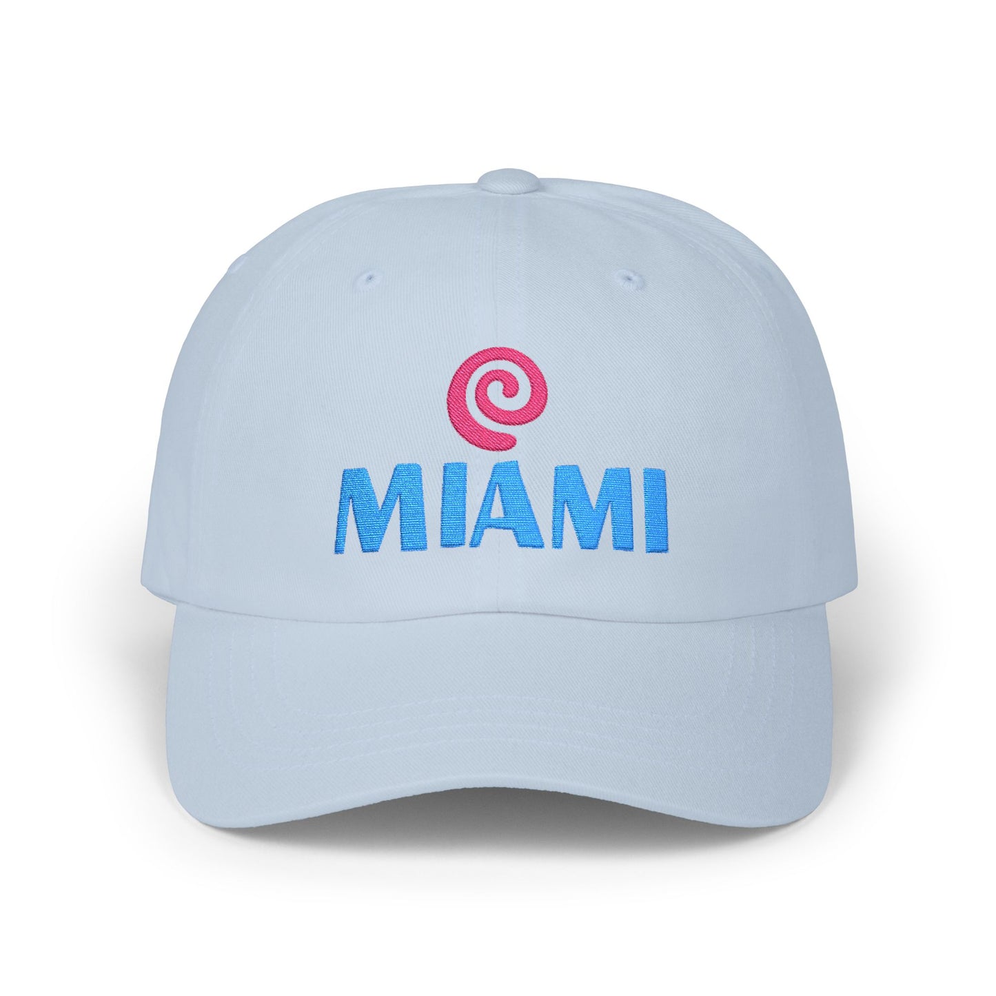 Miami Embroidered Dad Cap — Retro Coastal Baseball Hat