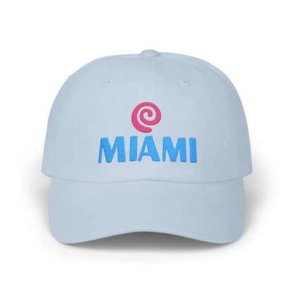 Miami Embroidered Dad Cap — Retro Coastal Baseball Hat