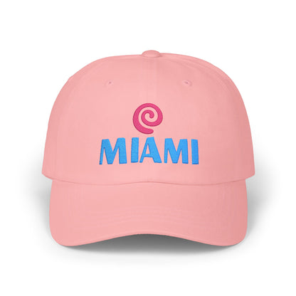 Miami Embroidered Dad Cap — Retro Coastal Baseball Hat