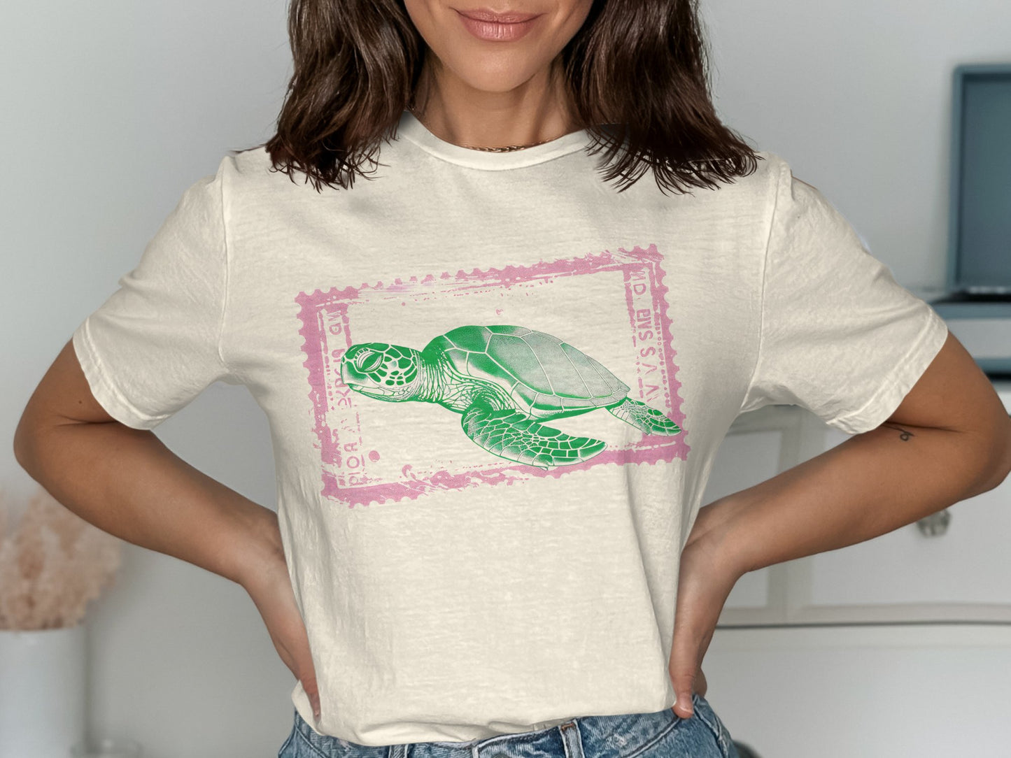 Sea Turtle Graphic Print Stylish T-shirt product