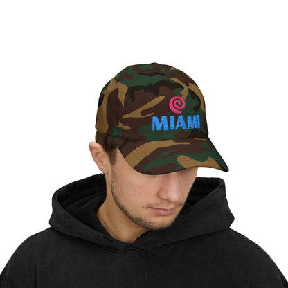 Miami Embroidered Dad Cap — Retro Coastal Baseball Hat