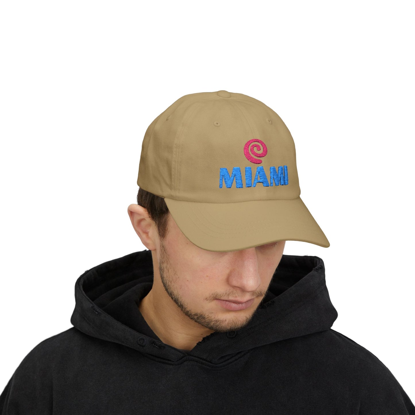 Miami Embroidered Dad Cap — Retro Coastal Baseball Hat