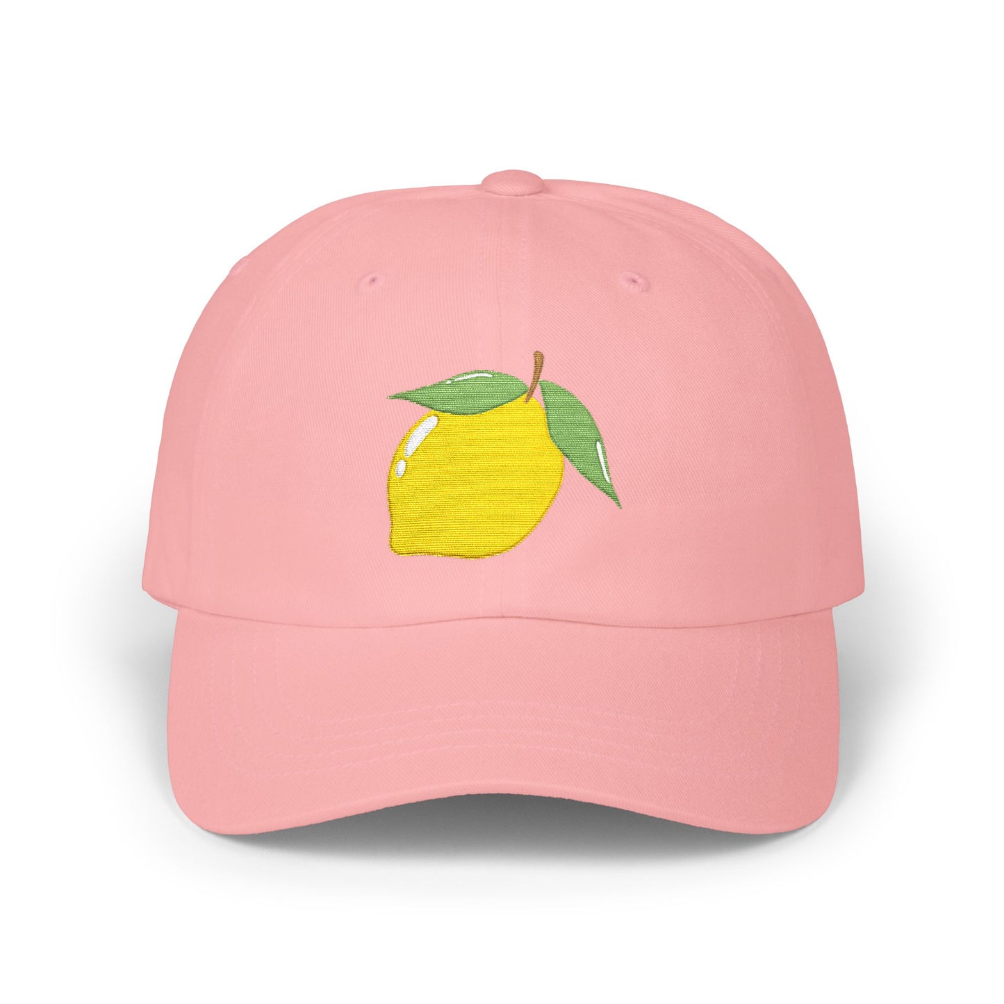 Lemon Embroidered Dad Cap Amalfi Capri Sicily Lemon Baseball Hat