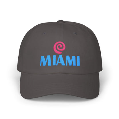 Miami Embroidered Dad Cap — Retro Coastal Baseball Hat