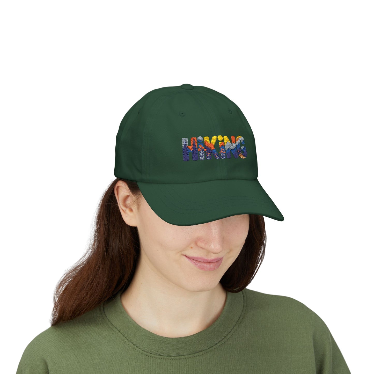 Hiking Dad Cap – Mountain Scenic Embroidered Hat for Outdoor Lovers
