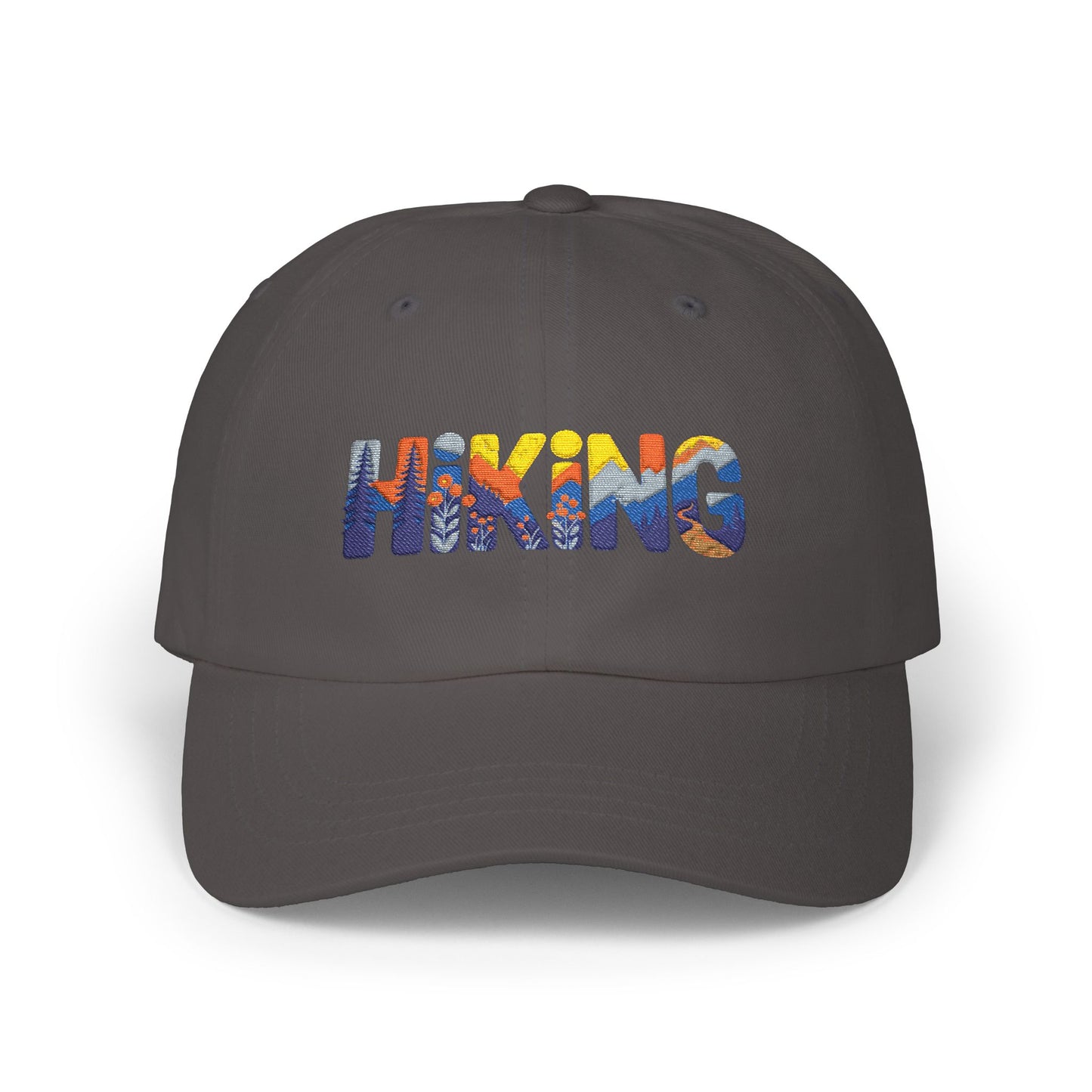 Hiking Dad Cap – Mountain Scenic Embroidered Hat for Outdoor Lovers