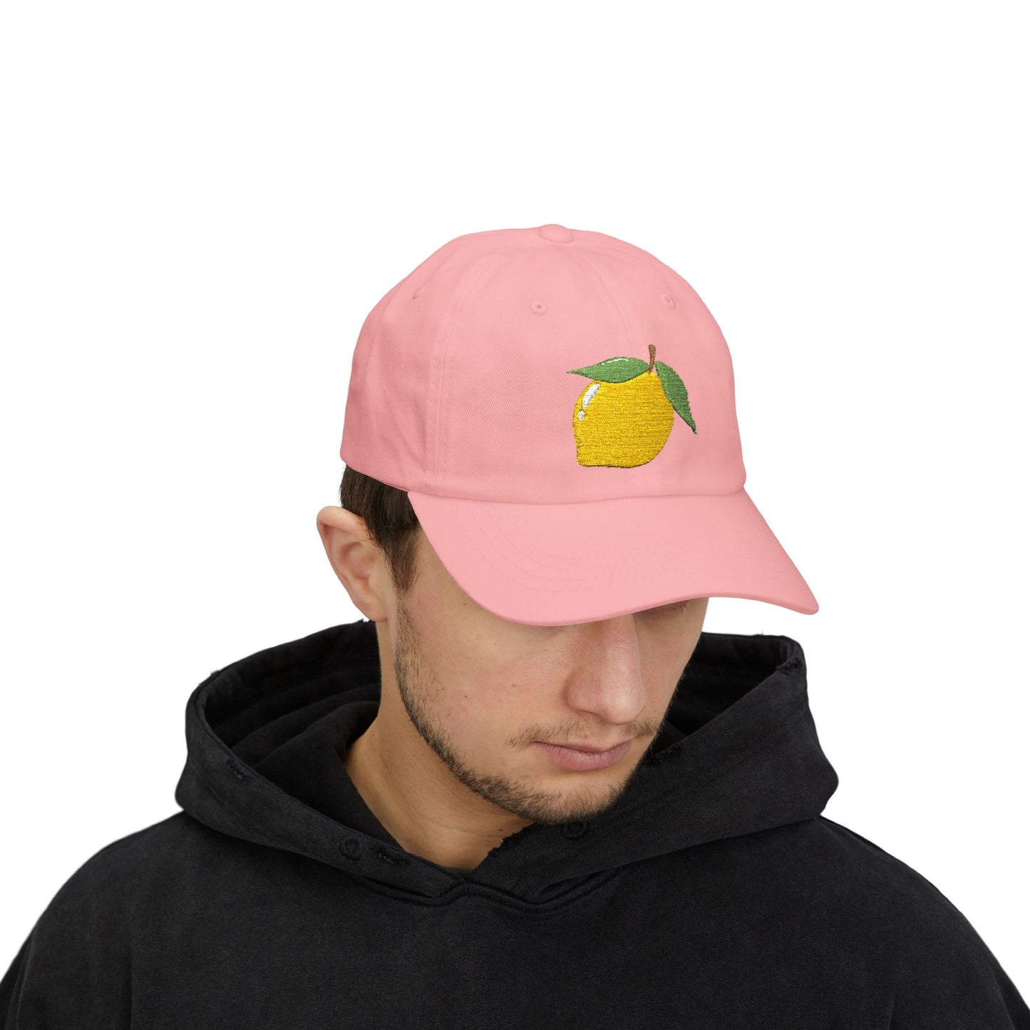 Lemon Embroidered Dad Cap Amalfi Capri Sicily Lemon Baseball Hat