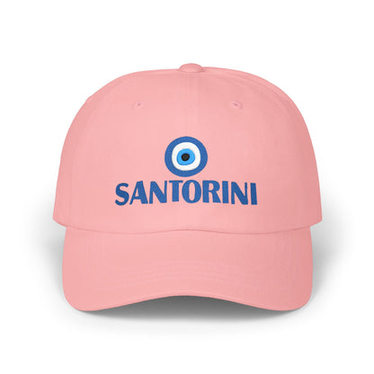 Santorini Evil Eye Dad Cap – Greek Island Embroidered Baseball Hat