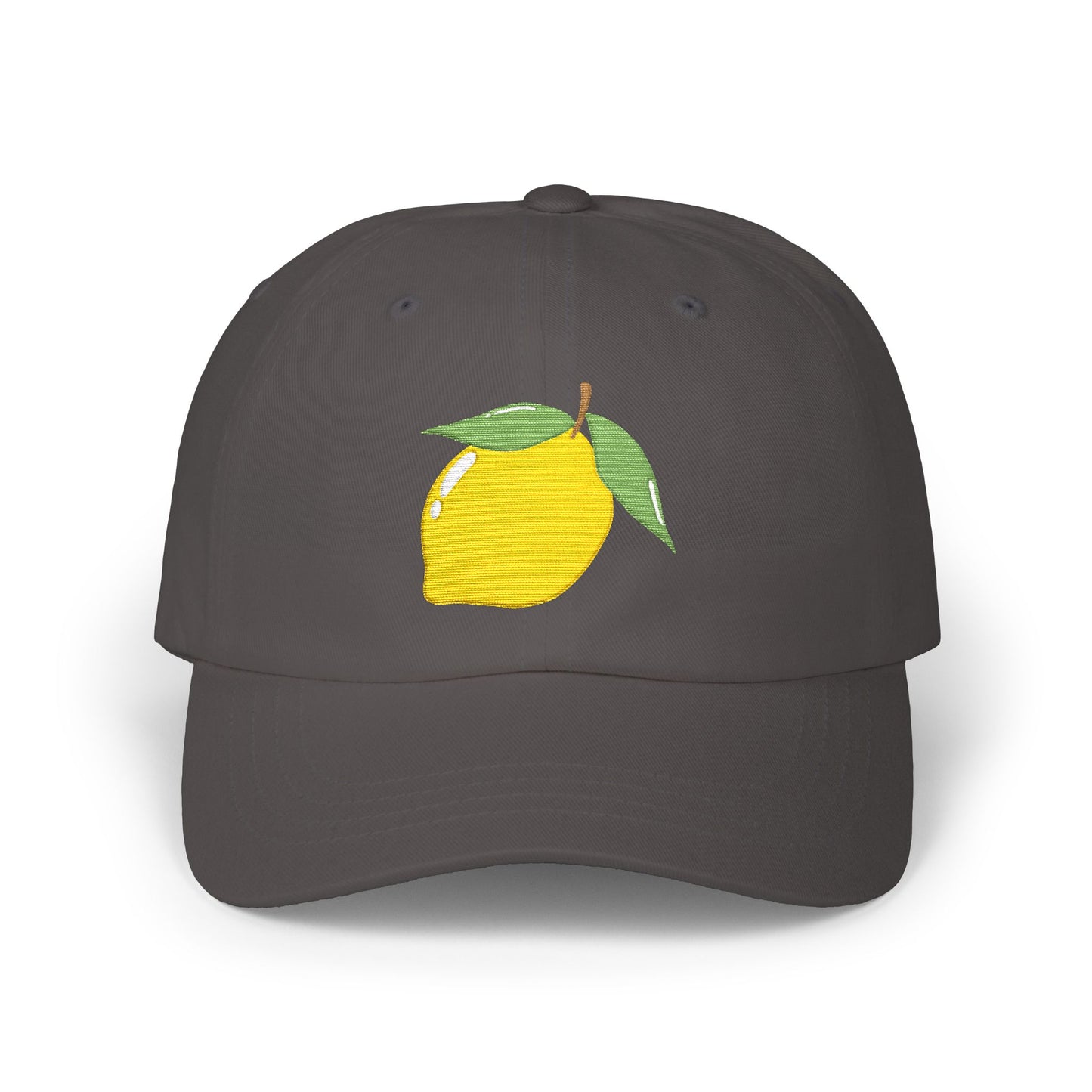 Lemon Embroidered Dad Cap Amalfi Capri Sicily Lemon Baseball Hat