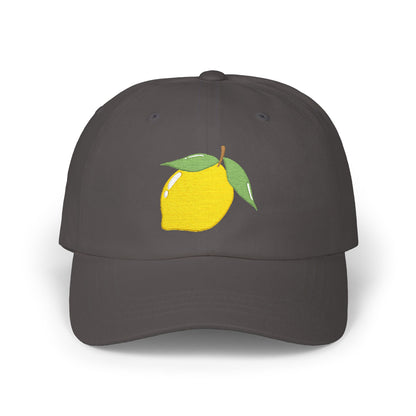 Lemon Embroidered Dad Cap Amalfi Capri Sicily Lemon Baseball Hat