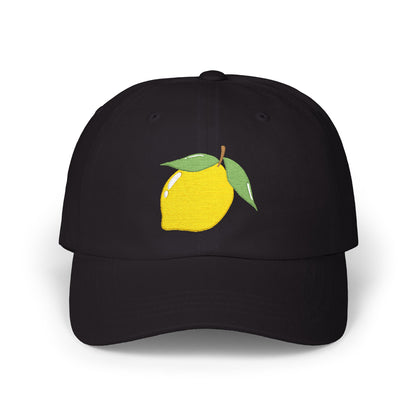 Lemon Embroidered Dad Cap Amalfi Capri Sicily Lemon Baseball Hat