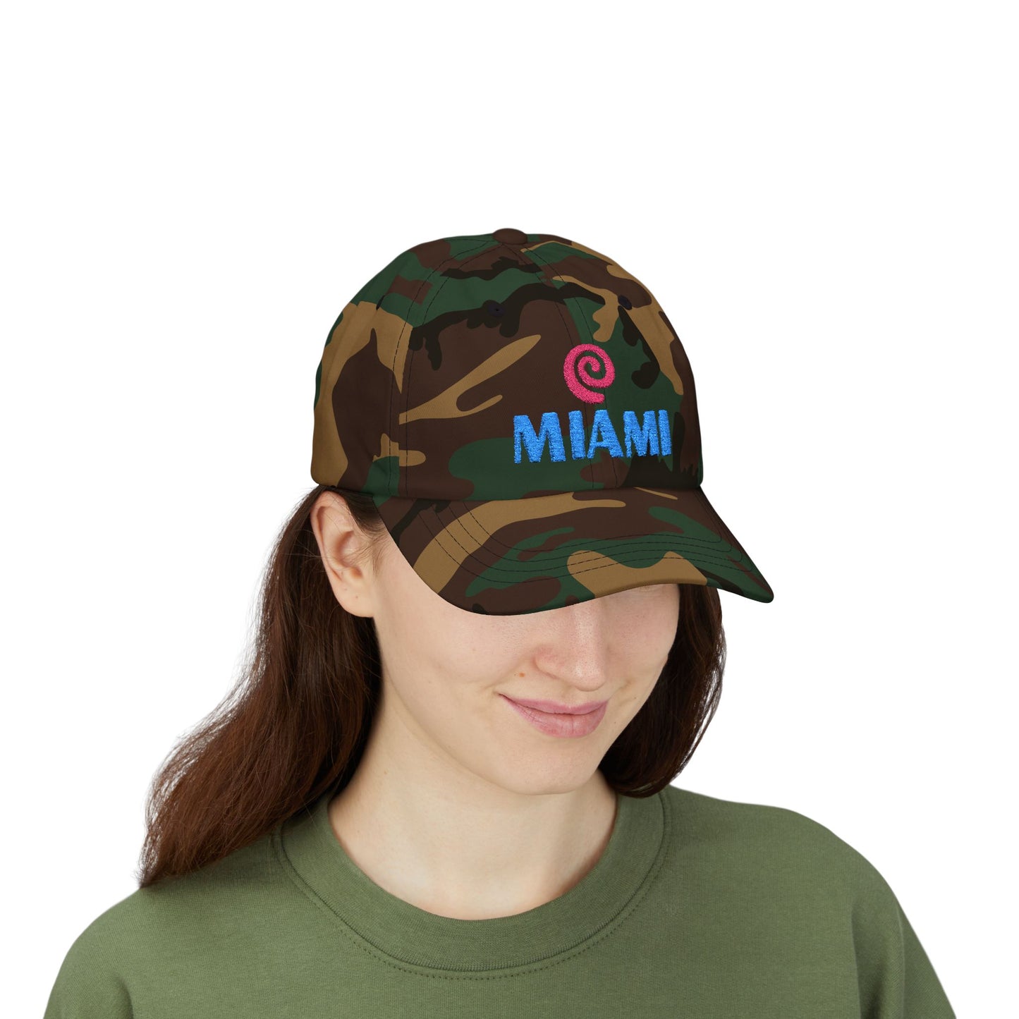 Miami Embroidered Dad Cap — Retro Coastal Baseball Hat