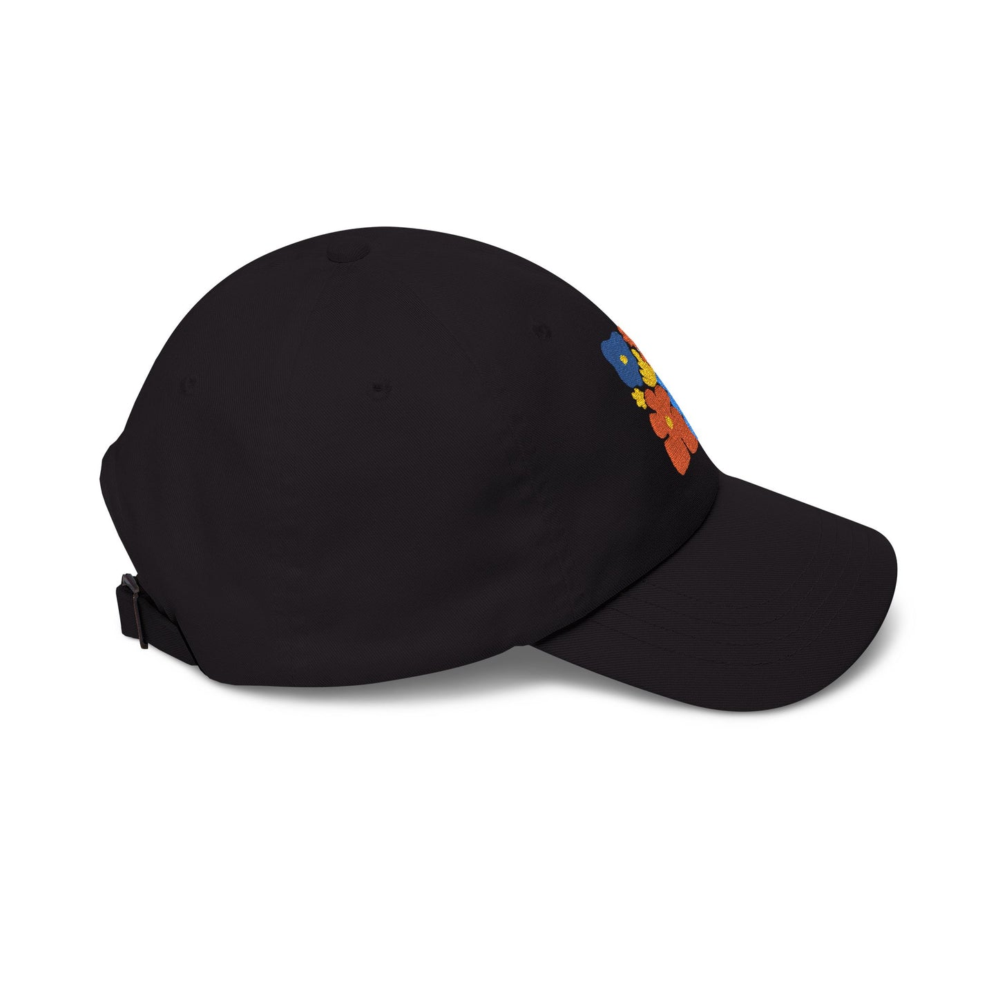 Boho Floral Baseball Dad Cap Retro Colorful Embroidered Flowers