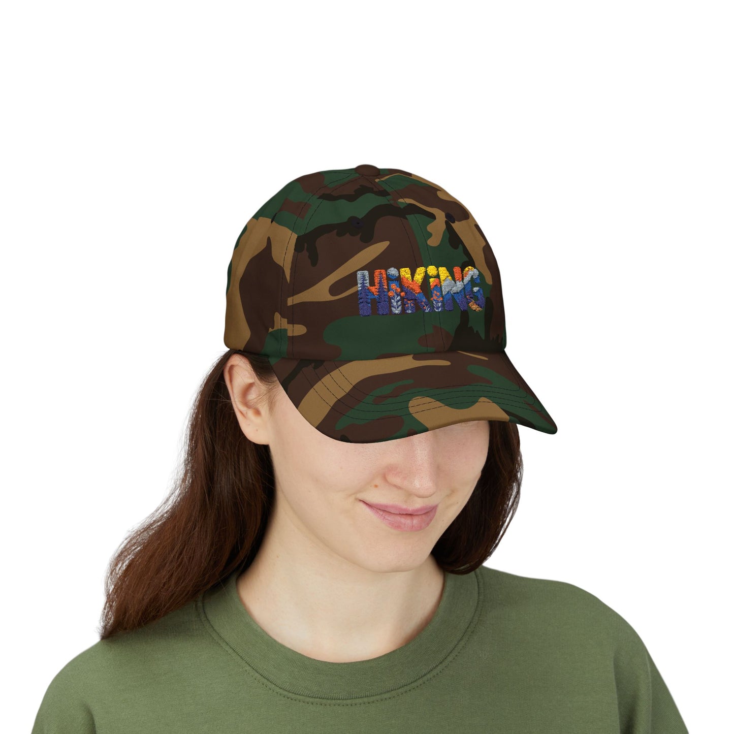 Hiking Dad Cap – Mountain Scenic Embroidered Hat for Outdoor Lovers