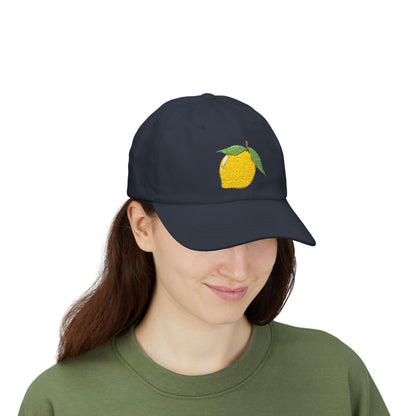 Lemon Embroidered Dad Cap Amalfi Capri Sicily Lemon Baseball Hat