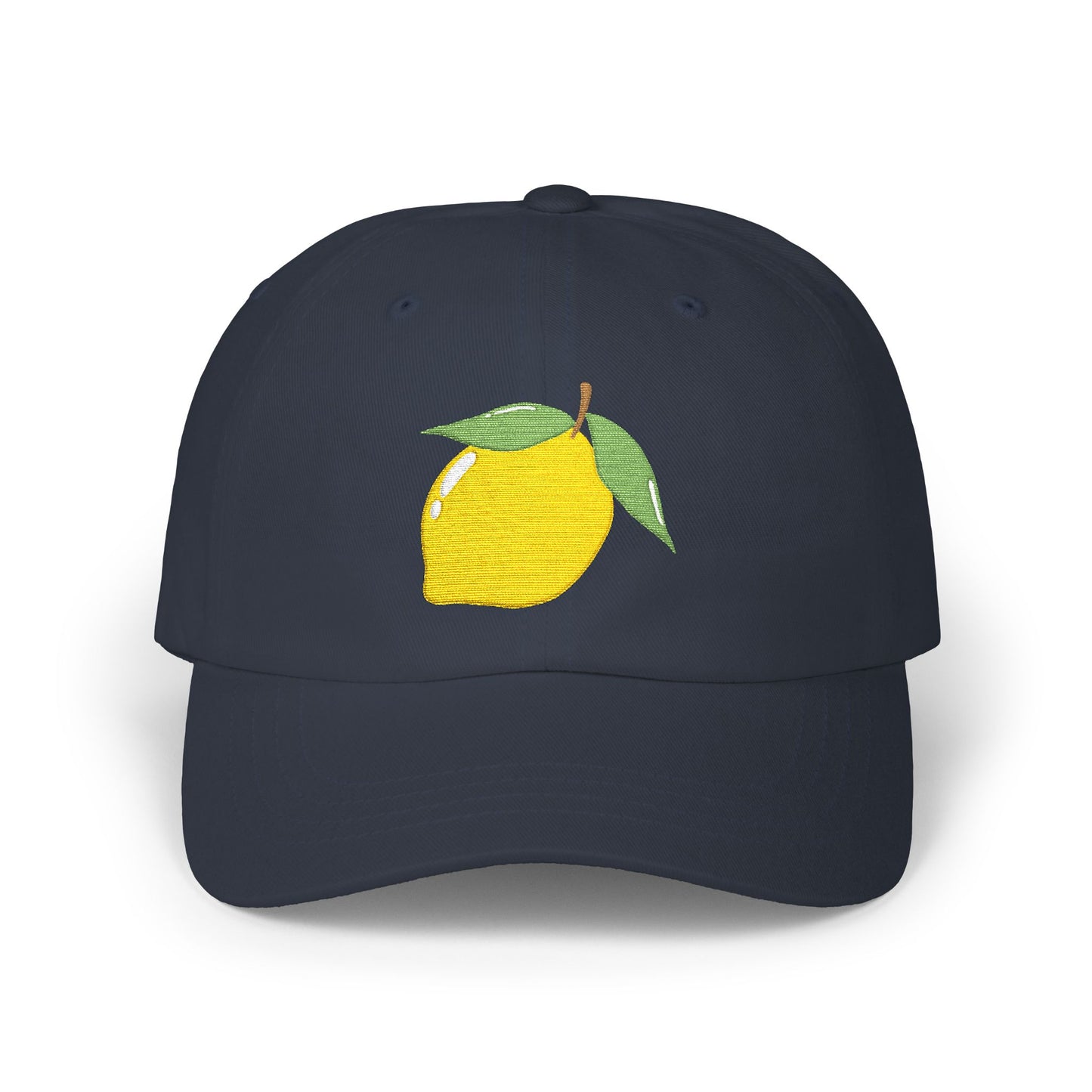 Lemon Embroidered Dad Cap Amalfi Capri Sicily Lemon Baseball Hat
