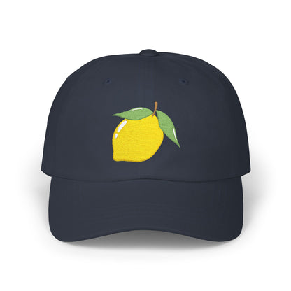 Lemon Embroidered Dad Cap Amalfi Capri Sicily Lemon Baseball Hat