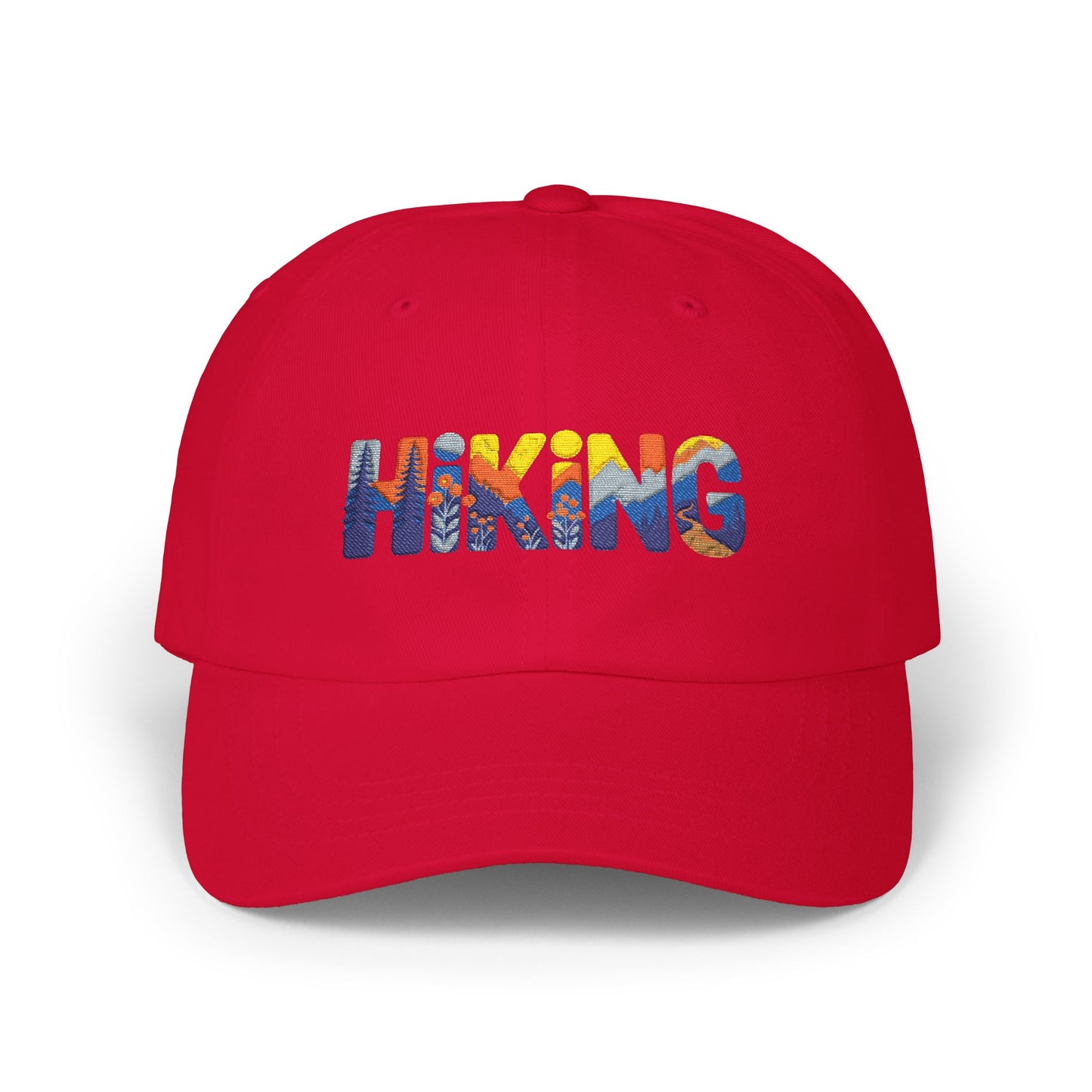 Hiking Dad Cap – Mountain Scenic Embroidered Hat for Outdoor Lovers