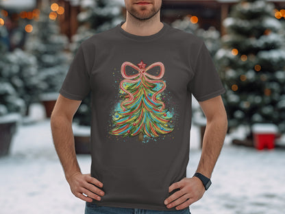 Festive Christmas Tree Design T-shirt product