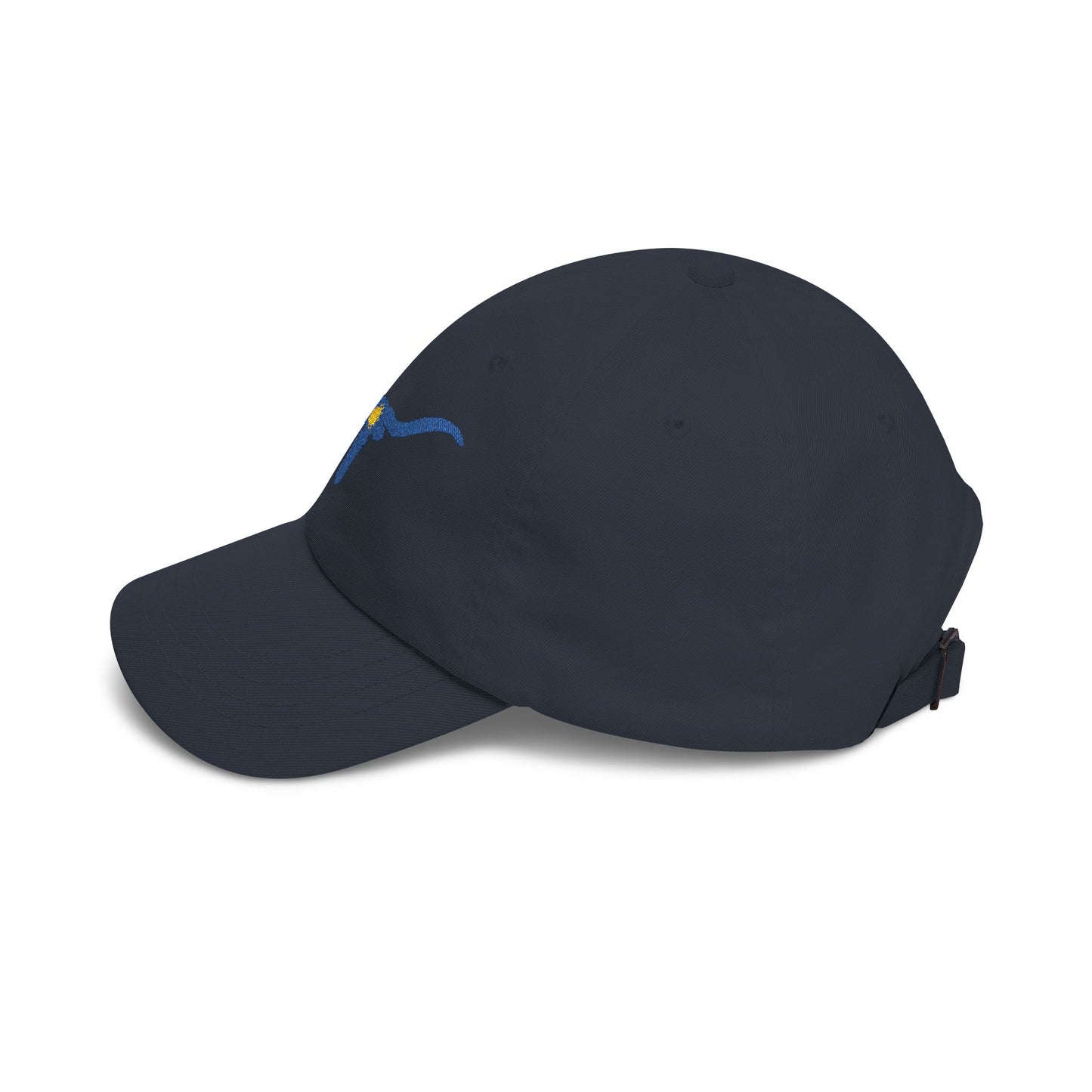 Embroidered Blue Longhorn Dad Cap Western Sun Hat