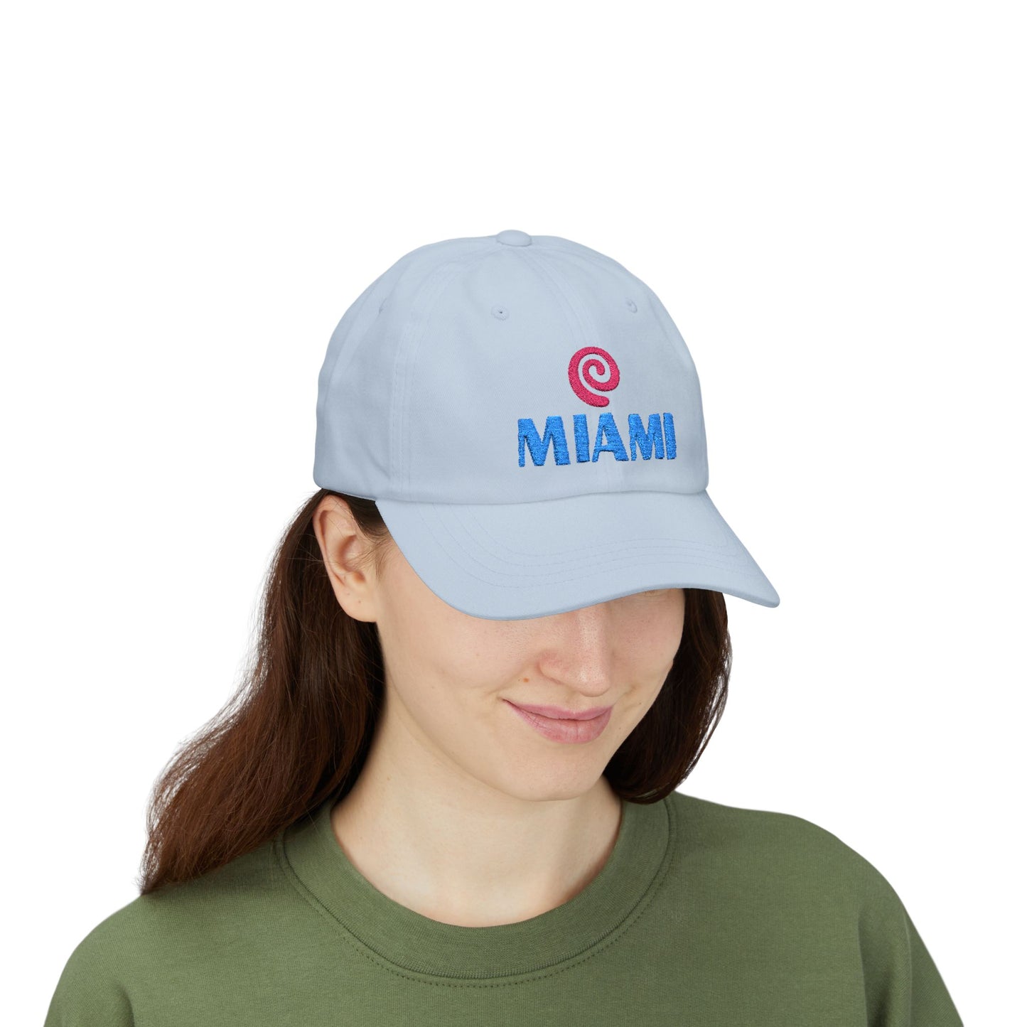 Miami Embroidered Dad Cap — Retro Coastal Baseball Hat