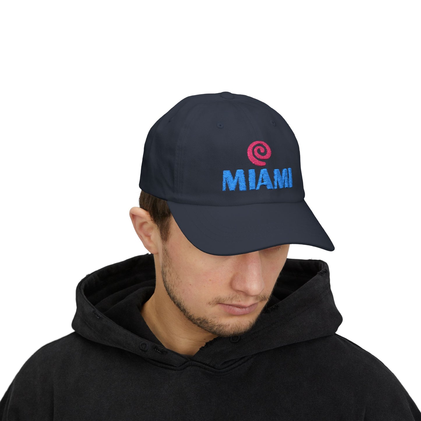 Miami Embroidered Dad Cap — Retro Coastal Baseball Hat