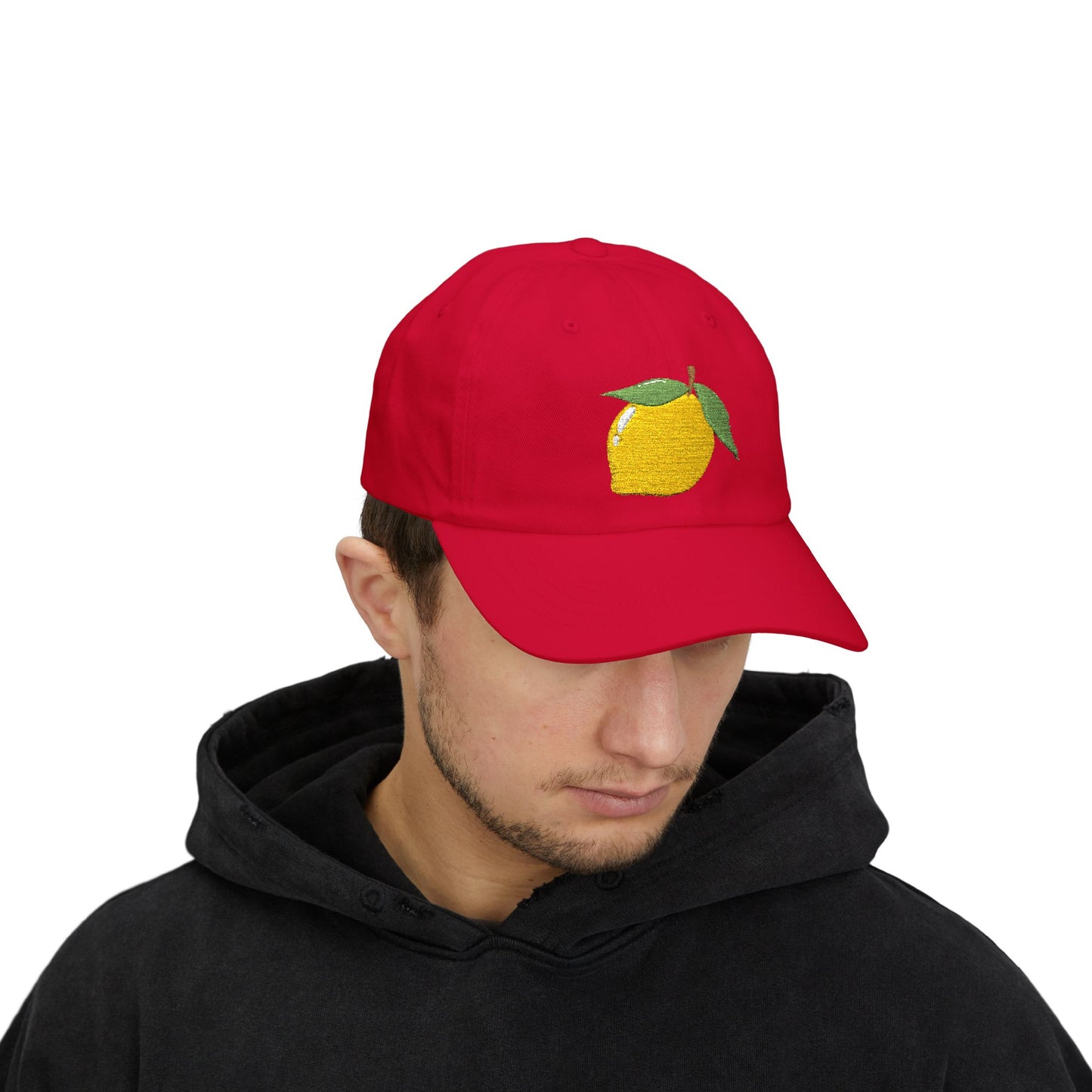 Lemon Embroidered Dad Cap Amalfi Capri Sicily Lemon Baseball Hat