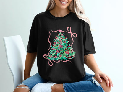 Festive Christmas Tree Graphic Tee product type