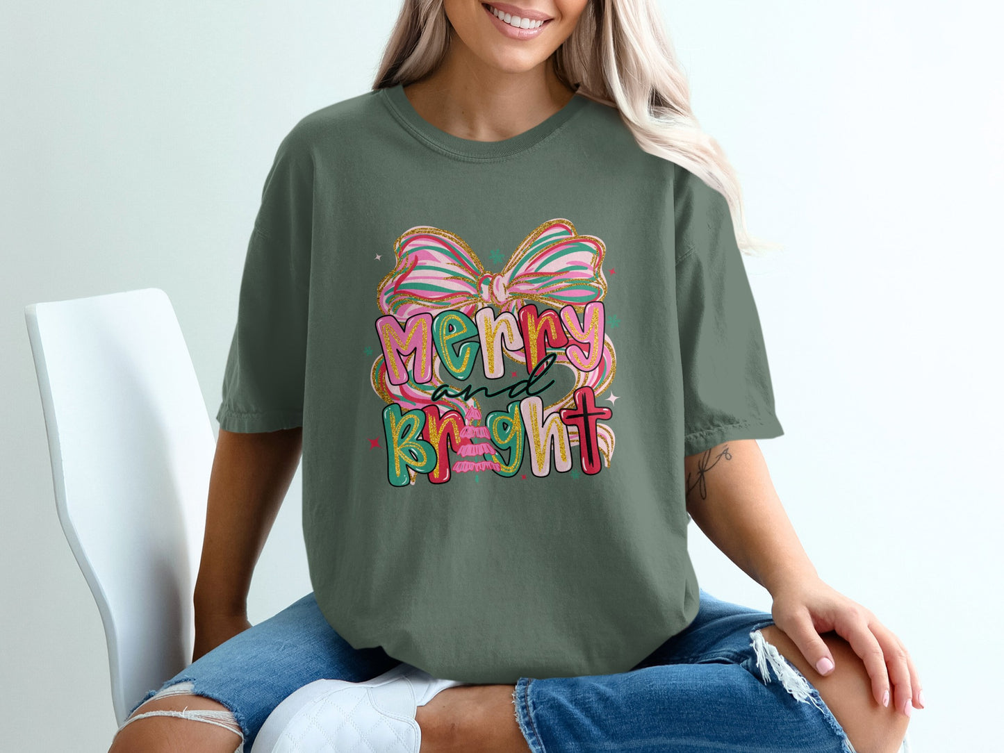 Merry and Bright Graphic T-Shirt product type